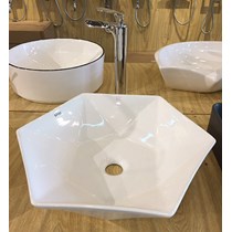 Lavabo đặt bàn hình lục giác