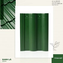 Ngói tráng men Đồng Tâm Titan cao cấp màu xanh lá