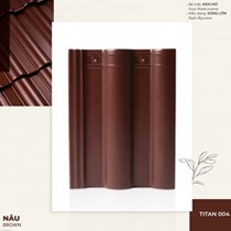 Ngói tráng men Đồng Tâm Titan cao cấp nâu